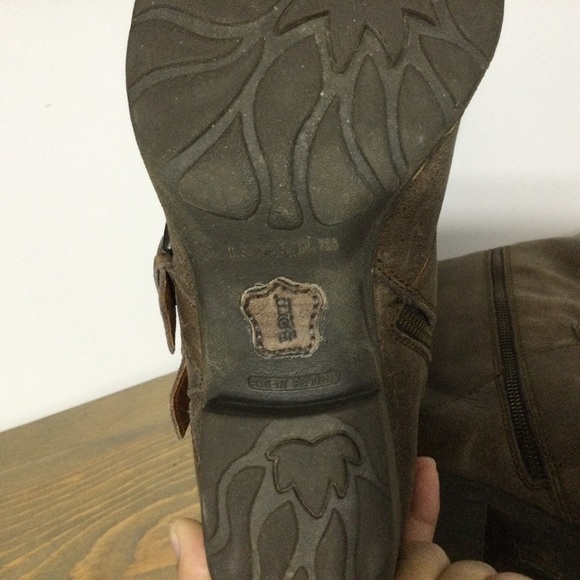 BORN Leather Brown Tall Boots Size 9.5 - Picture 3 of 9